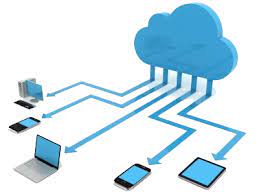 Cloud hosting illustration